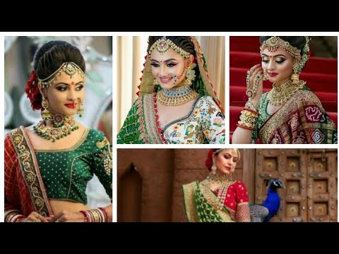 gujarati reception bride. Indian bridal look done by Punita Prajapati -  YouTube