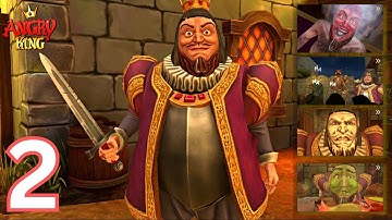 Angry King - Gameplay Walkthrough Part 2 - Pranks 7-13 (iOS, Android)