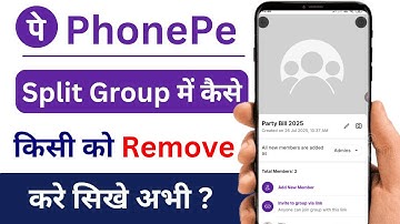 How to Remove Friend From Split Group Phonepe | Phonepe Split Group se Kaise Kise Hataye