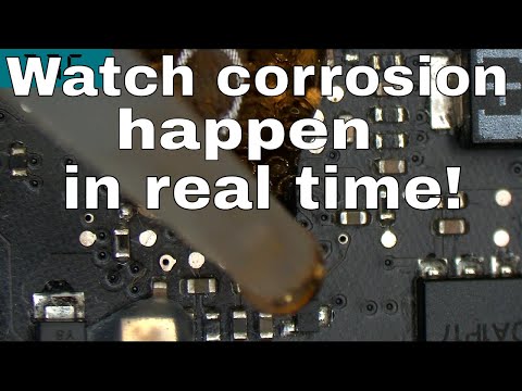 How fast will Coca Cola corrode a Macbook logic board?