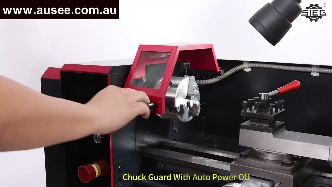 HiTorque 7x16 Mini Lathe with LED Display, Model 7450 by LittleMachineShop.com