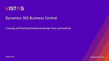 Dynamics 365 Business Central - Creating and Posting Warehouse Receipt from pull method