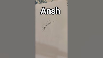 Ansh name signature beautiful 😍❤️#viralvideo #ansh #name #signature