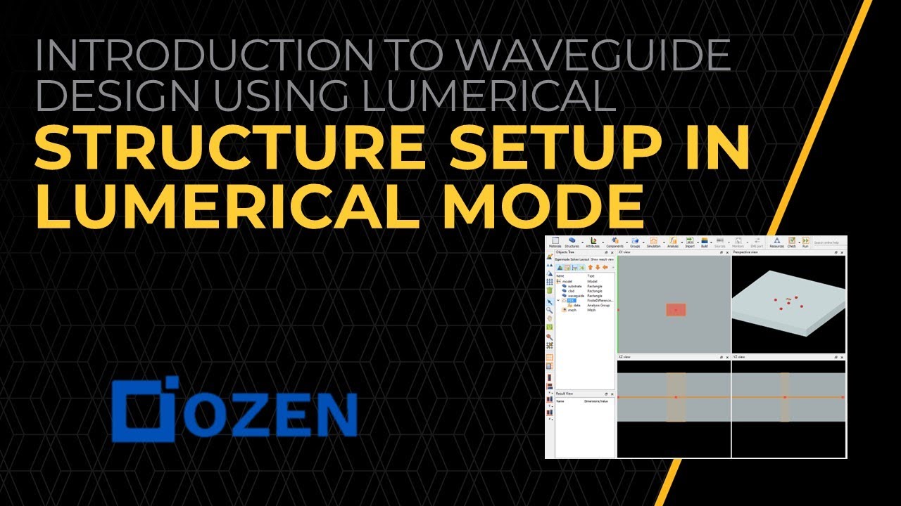 Creating Structure Lumerical Mode — Lesson 2