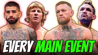 Predicting Every 2026 UFC MAIN EVENT