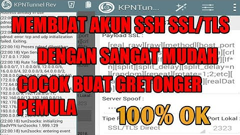 Membuat akun SSL/TLS (Kpn Tunnel Rev) dengan sangat Mudah !!#Internet Gratis#SERBA TUTORIAL