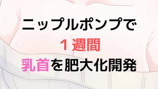【乳首開発】ニップルポンプで1週間乳首を吸引した結果！【肥大化開発】