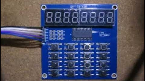 TM1638 Set sequential registers