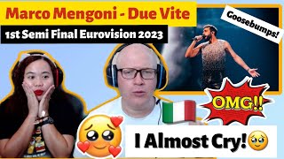 Marco Mengoni - Due Vite (LIVE) Italy 🇮🇹 First Semi-Final Eurovision 2023 REACTION!