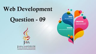 Web Development/Question-09 | Pathum Bandara | Java Institute | Pegasus |