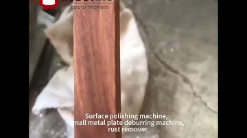Surface polishing machine, small metal plate deburring machine, rust remover
