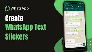 Как создать текстовые стикеры в WhatsApp! screenshot 5
