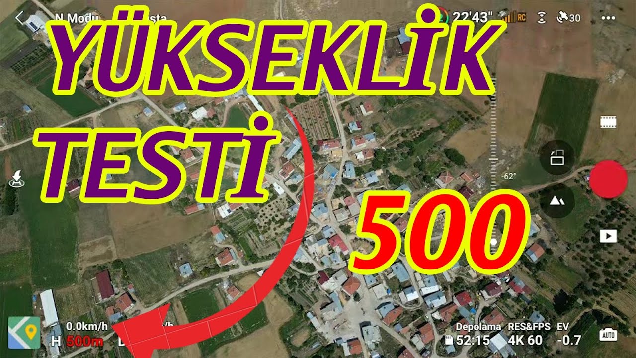 Dji mini 3 pro yükseklik testi 500 metre maksimum