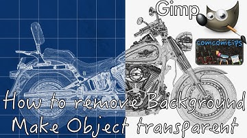 【Gimp】Remove background and all the colors + Object transparent with borders How to make a blueprint