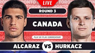 ALCARAZ vs HURKACZ | ATP Canadian Open 2023 | LIVE Tennis Play-by-Play Stream