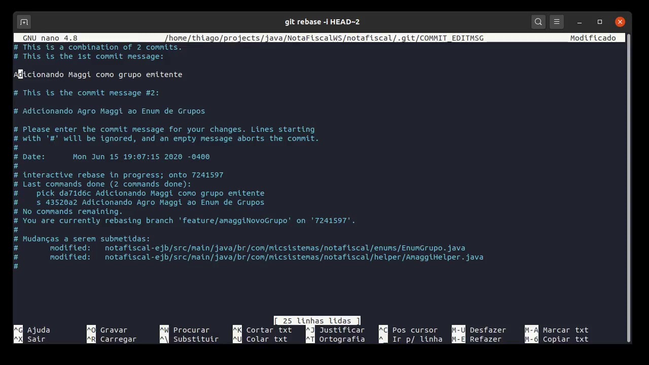 GIT Fazendo Squash De Commits YouTube