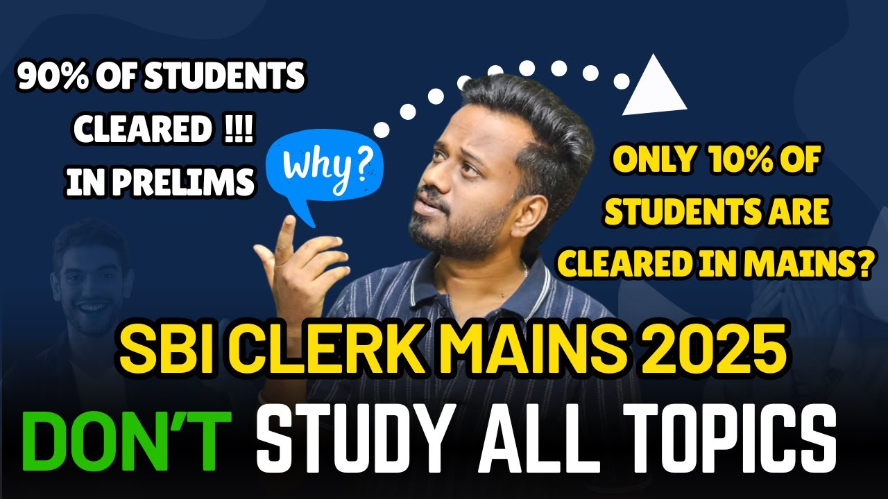 How to Score 100+ in SBI Clerk Mains 2025🚀 | The ULTIMATE Blueprint 🏆| Here's How to CRACK IT  ✅