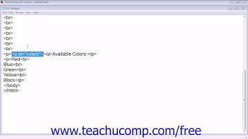 HTML5 and CSS3 Tutorial Linking to an Area on the Same Page (Bookmarks) Training Lesson 7.6
