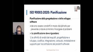 Webinar Project Management ISO 90003 nello sviluppo software