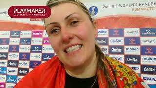 Katarina Tomasevic, luego del empate ante Dinamarca - Japón 2019