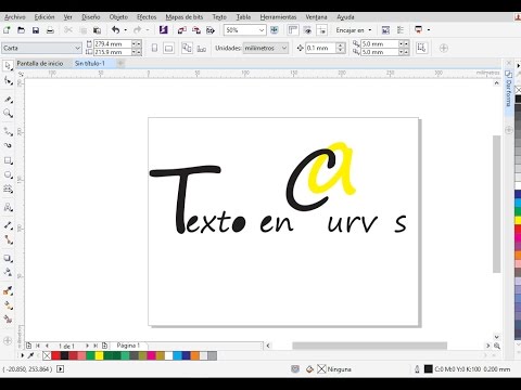 Video: Cómo Convertir Texto A Curvas En Corel
