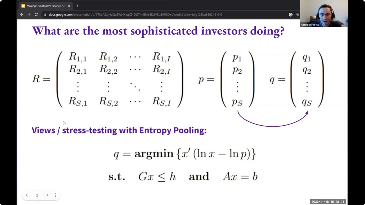 Anton Vorobets, Next Generation Investment Analysis @ Making Quantitative Finance Accessible