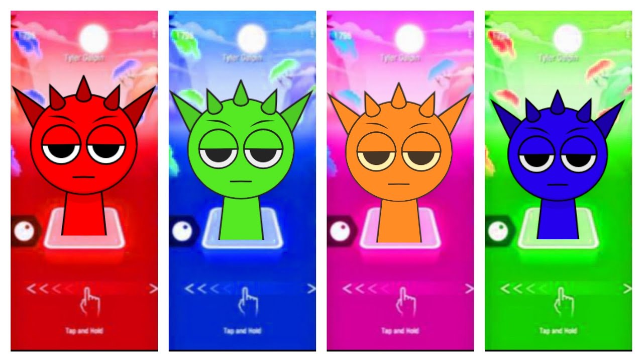 Sprunki red 🆚 sprunki green 🆚 sprunki orange 🆚 sprunki sky blue 💥 who ...