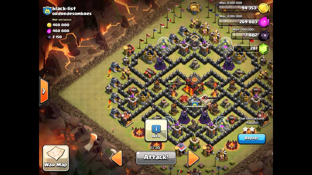 Clash of Clans Balloons & minions attack in Cw with arabi YouTube
