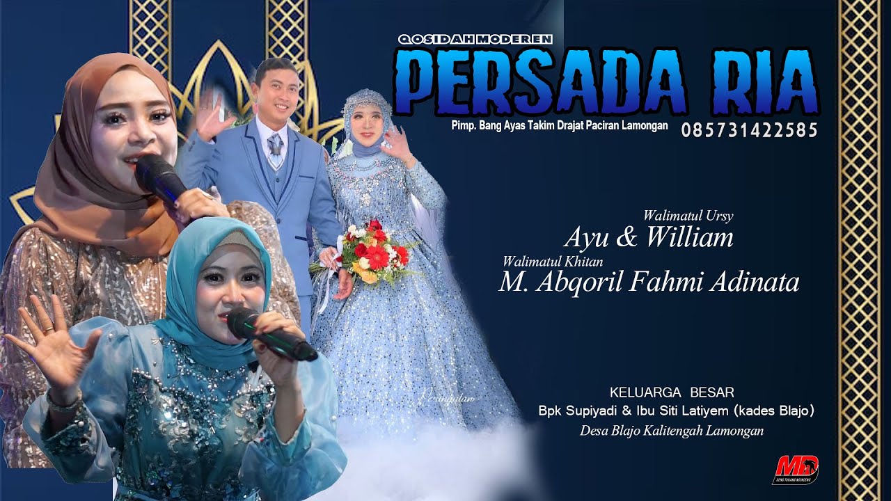 LIVE PERSADA RIA PP SUNAN DRAJAT. Tasyakuran Keluarga Bpk Supiyadi & Ibu Siti Latiyem (Kades Blajo)