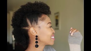 How to Frohawk / Mohawk with 4C Natural Hair [ Natural hairstyles ]