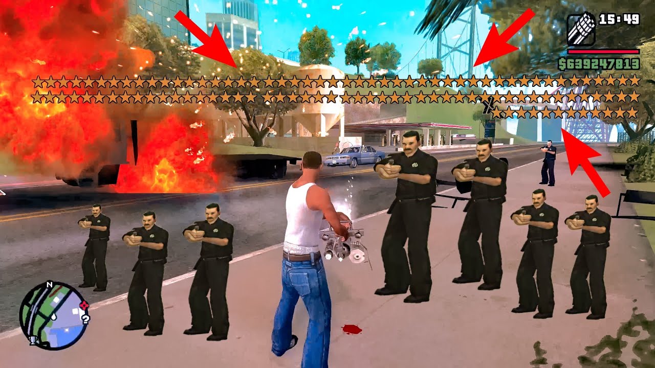 What Happens If You Get 100 Stars in GTA San Andreas? (Secret Cheat Code) | GTASA Hidden Place