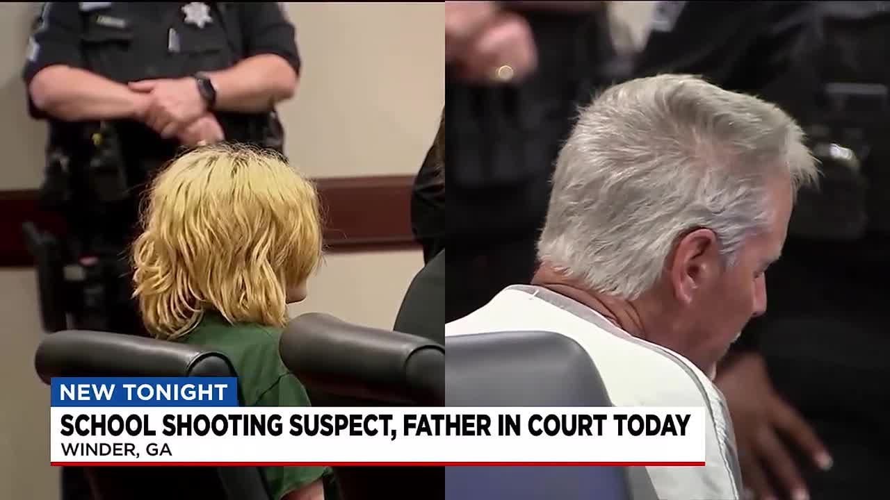School shooting suspect, father in court today - YouTube