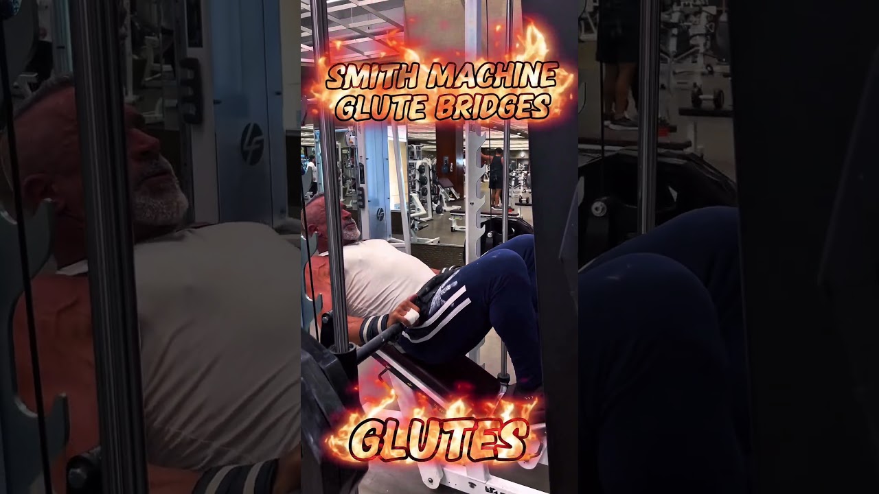 SMITH MACHINE GLUTE RAISES #glutes #butt #muscle #workout #motivation