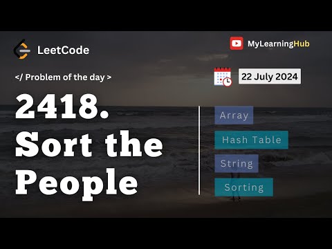 2418. Sort the People using Java | 22 July 2024 | Hash Table | Array | Sorting | String | Practice
