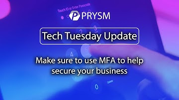 Make sure to use MFA to help secure your business