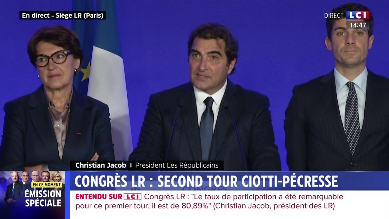 congres lr seconde tour ciotti pecresse youtube