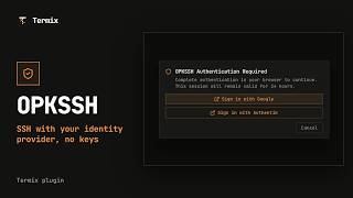 OPKSSH | Termix plugin