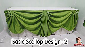 Scallop Design 2 Tutorial Table Skirting Ideas for Beginners
