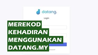 Merekod Kehadiran Pelajar menggunakan Aplikasi Datang.my screenshot 4