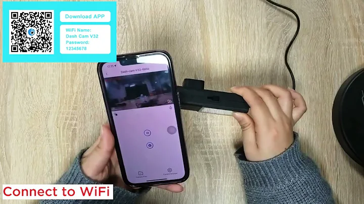 How to connect the dash cam's wifi to your phone? (V32)