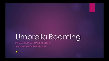 Umbrella Roaming Installation