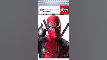 How to make a LEGO Deadpool Minifigure without using any parts from LEGO Deadpool! #shorts
