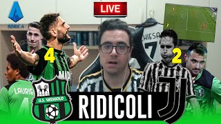 PARTITA VIETATA AI MINORI!!!!! SASSUOLO JUVENTUS 4-2 | REAZIONE TIFOSO JUVENTINO