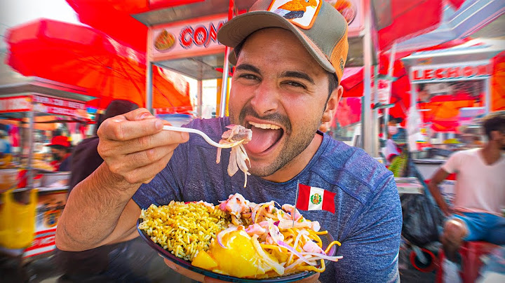 PROBANDO COMIDA DE LOS AGACHADITOS EN PERÚ "Combinado, chicharrón, tacacho con cecina,..."