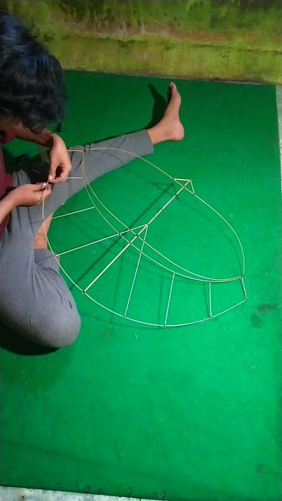 Cara Membuat Layangan Pegon Ceper Minimalis #kreasi #bambu #layangan2024