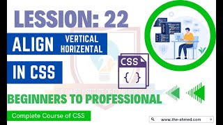 CSS Tutorials for Beginner: Horizontal and Vertical Align in CSS Hindi Urdu | Learn CSS in Hindi