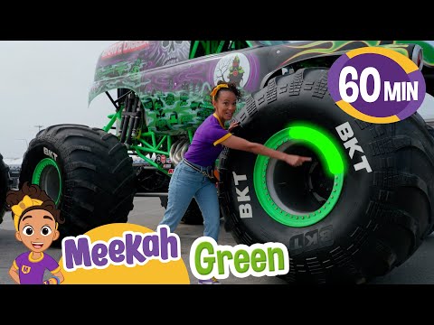 Meekah's Monster Truck WHEEELS | Blippi Vehicles | Learning Videos for Kids