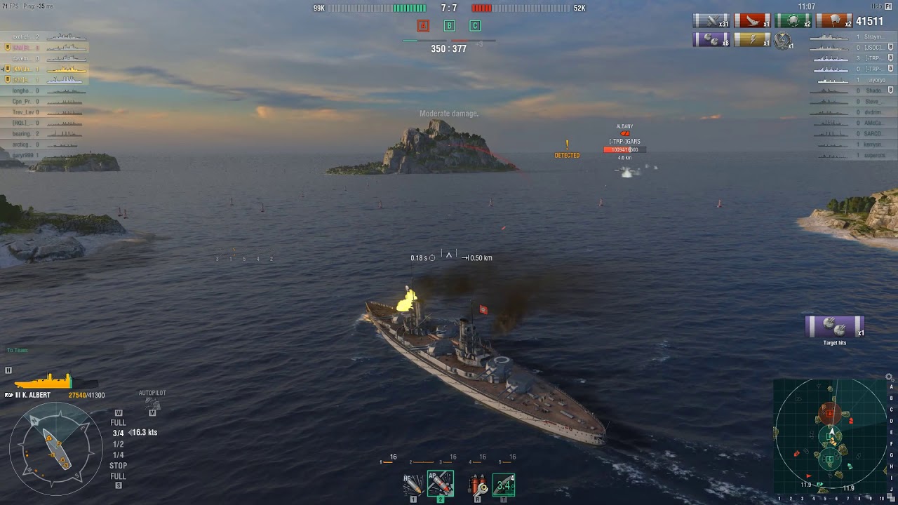 KRAKEN Konig Albert vs 3 close final 1500 base xp