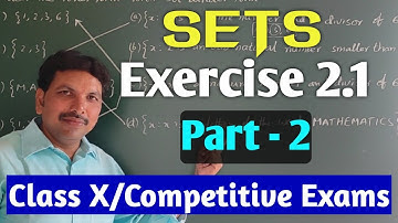 CLASS X/SETS/EXERCISE 2.1(PART - 2)
