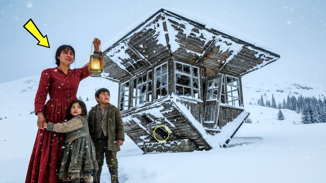 La Pobre Viuda Aceptó Una Cabaña Con Techo Invertido En Las Montañas — Pero El Secreto Del Techo...